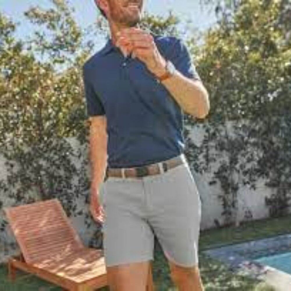 Mack Weldon NWOT Maverick Tech Chino Shorts Blue Size 40